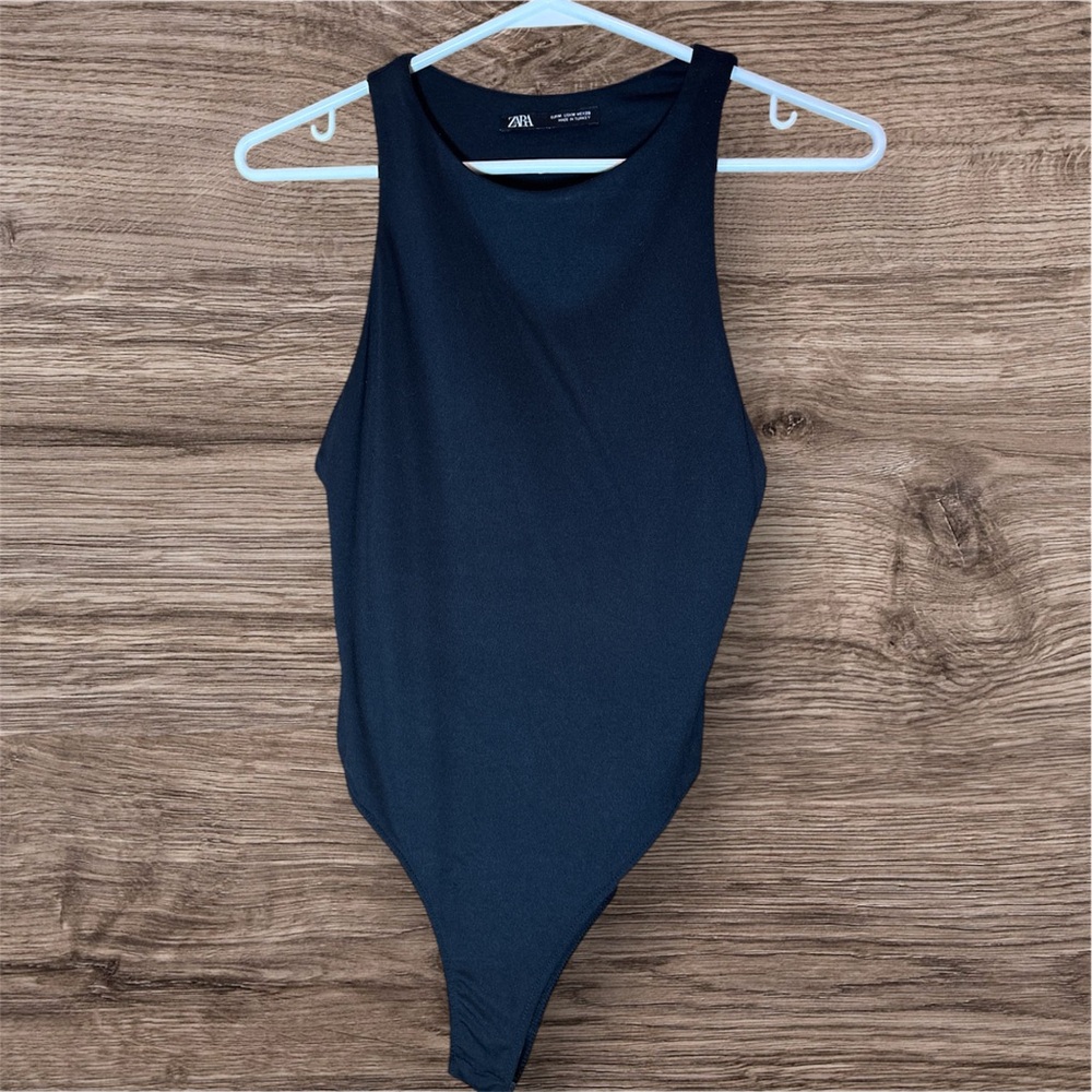 Zara black womans bodysuit
